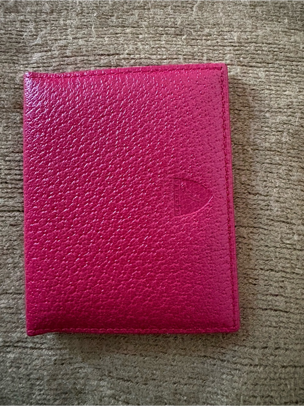 Women's Red Aspinal of London  Leather Card Holder Organizer